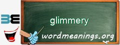 WordMeaning blackboard for glimmery